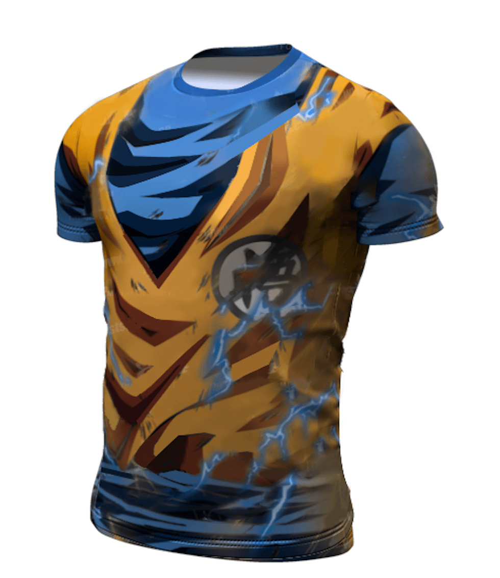 Dragon Z Compression Powered Warrior 2 Premium Short Sleeve Rashguard