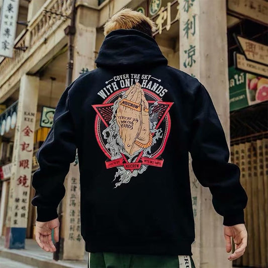 Samurai Demon Vintage Japanese Streetwear Hoodies