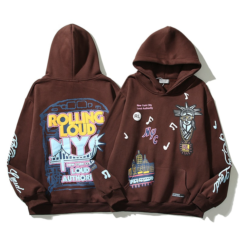 HIp Hop Cactus Jack Fragment Skull Print Zip Up Hoodies Harajuku Casual Sweatshirts