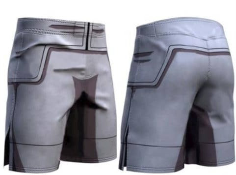Dragon Gray Men's Compression Shorts - FitKing