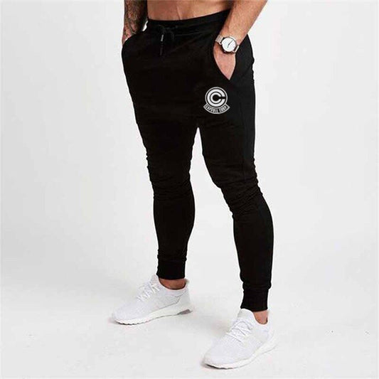 Dragon Capsule Fitted Workout Sweats Black - Superhero Gym Gear
