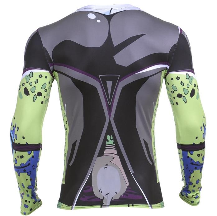 Perfect Cell Dragon Z Long Sleeve Compression Rash Guard