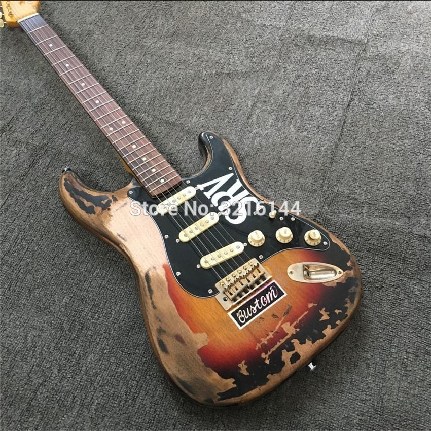 Relic SRV Style Electric Guitar - Handmade Custom Shop