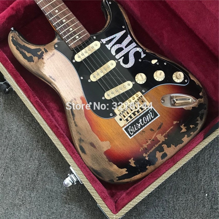 Relic SRV Style Electric Guitar - Handmade Custom Shop