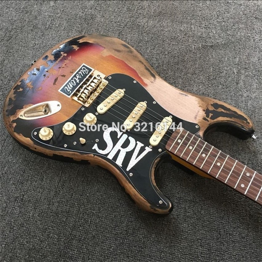 Relic SRV Style Electric Guitar - Handmade Custom Shop