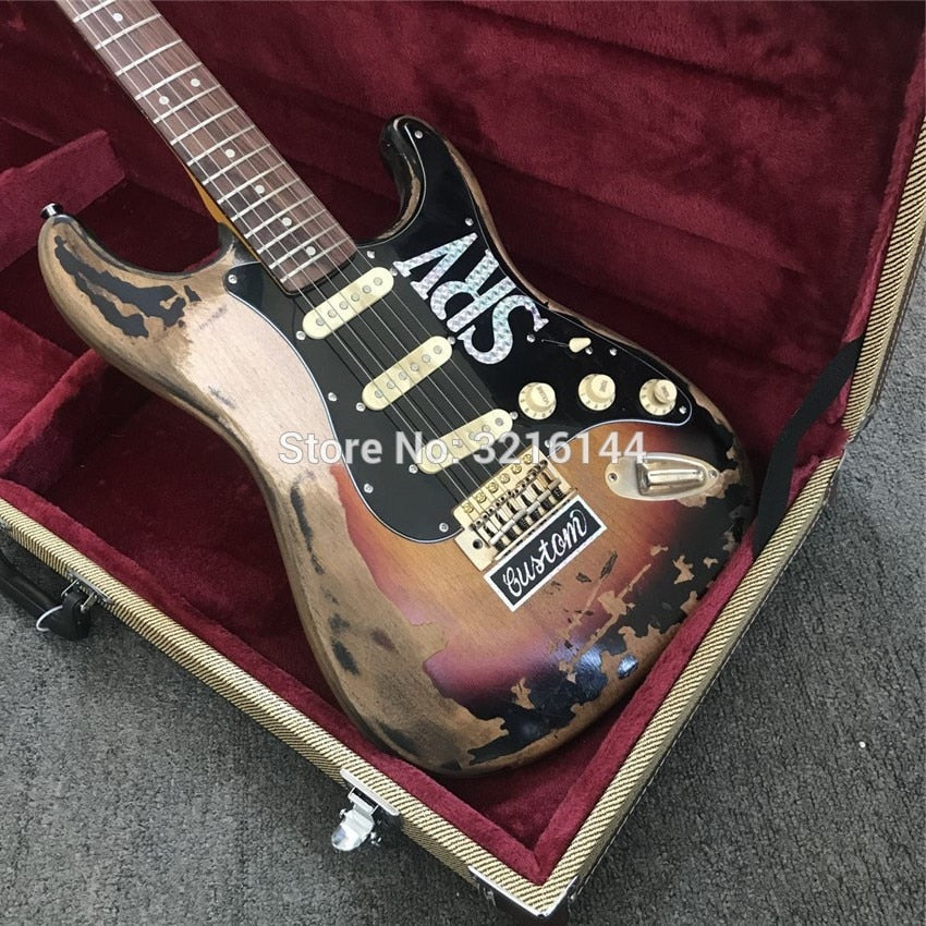 Relic SRV Style Electric Guitar - Handmade Custom Shop