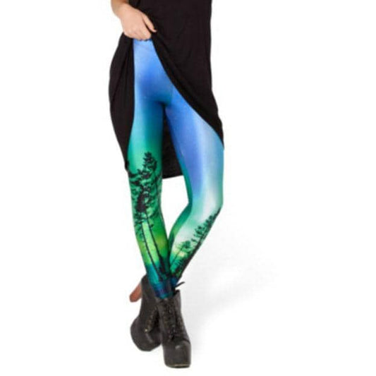 Forest at Night Women's Leggings - FitKing