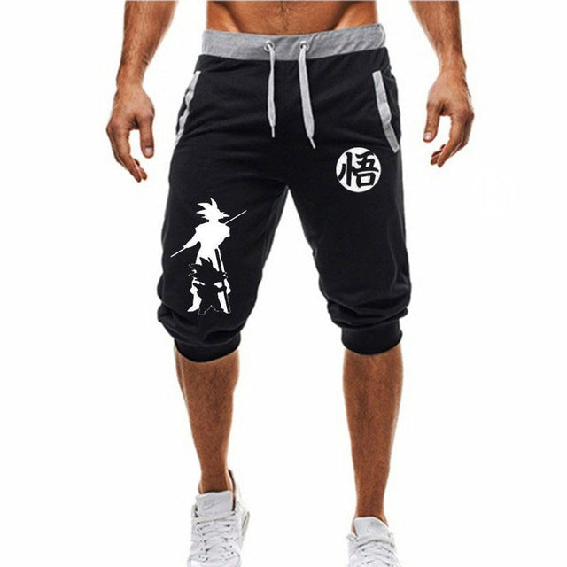 Dragon Fighter Ultra Instinct Shorts Black and White