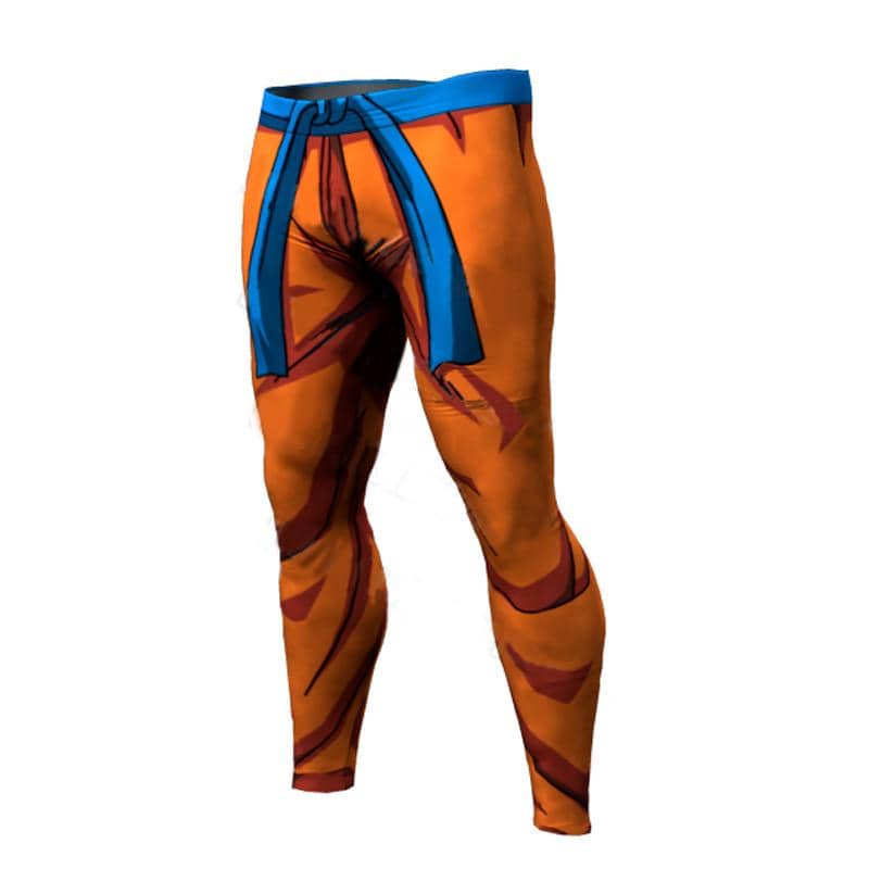 Dragon Warrior Orange Training Men's Leggings - FitKing