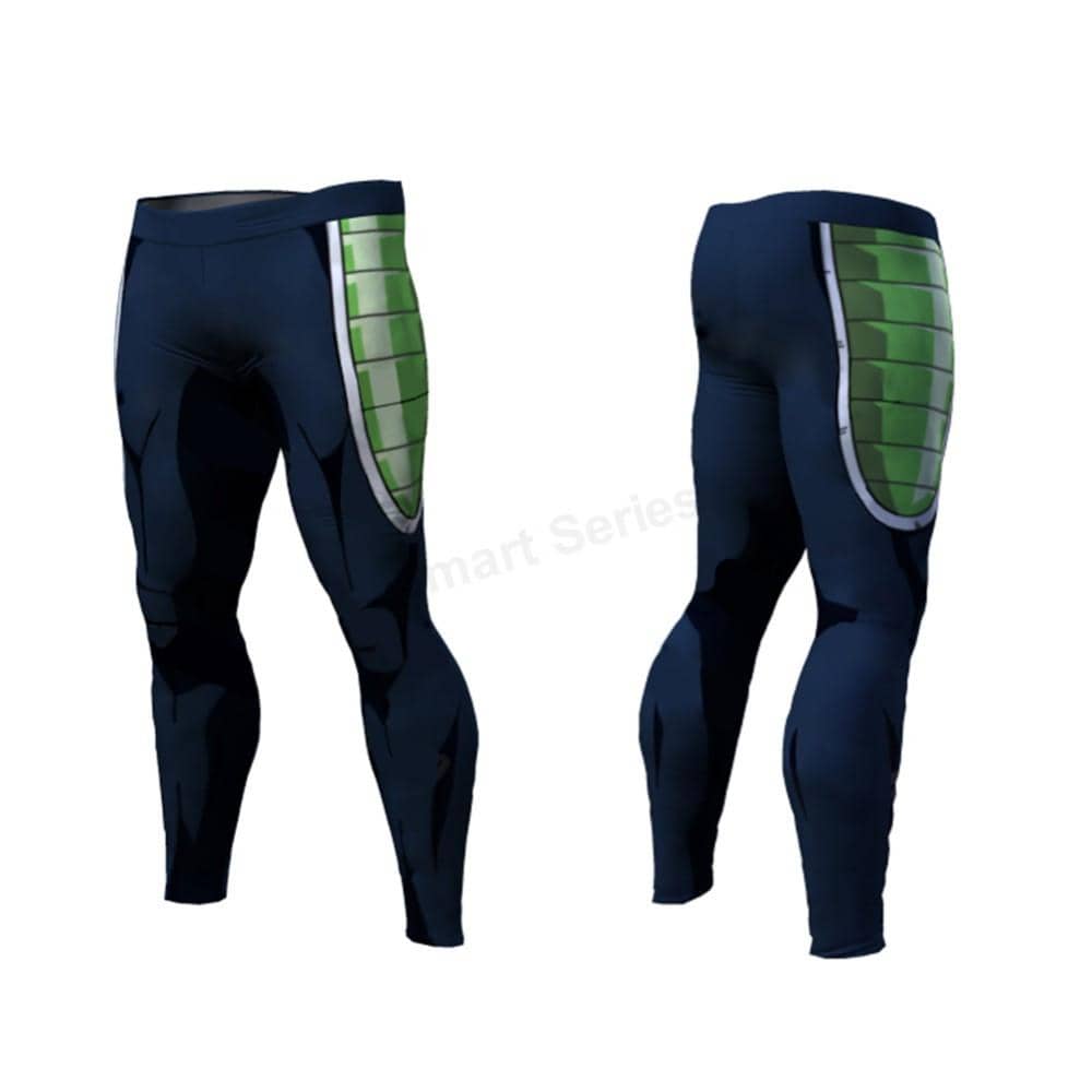 Dragon Warrior Blue Green Warrior Men's Leggings - FitKing