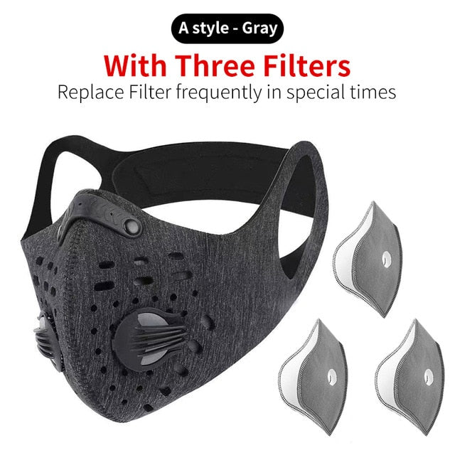 Protective Face Mask for Airborne Contaminants/Dust/Biking N99 Sport Face Mask With Filter Activated Carbon - Superhero Gym Gear
