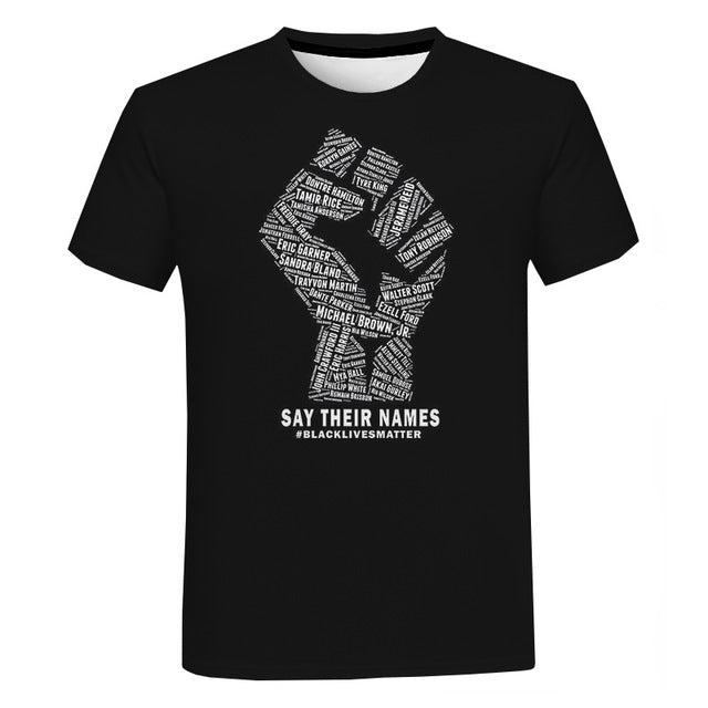 Black Lives Matter T Shirts Be the Change Support Equality - Superhero Gym Gear