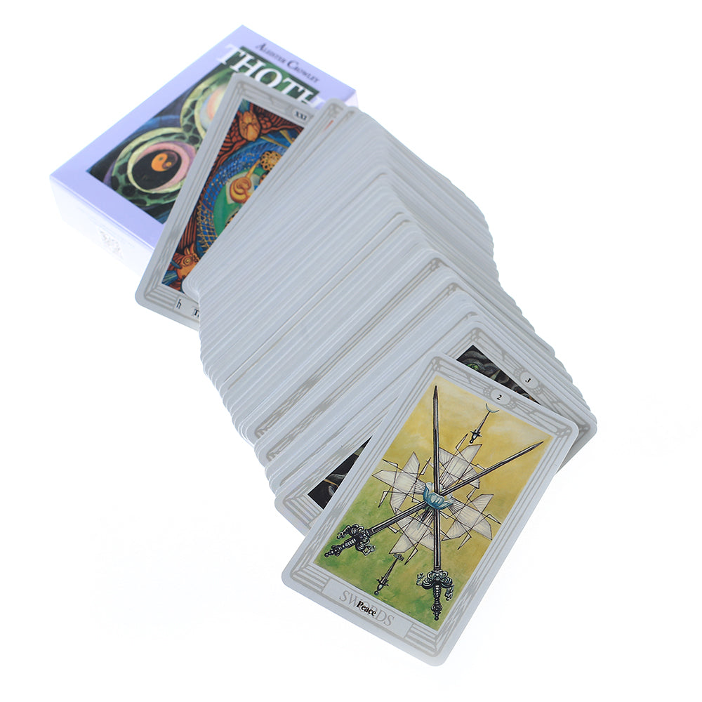 78Pcs Aleister Crowley Thoth Tarot Deck Cards for Divination
