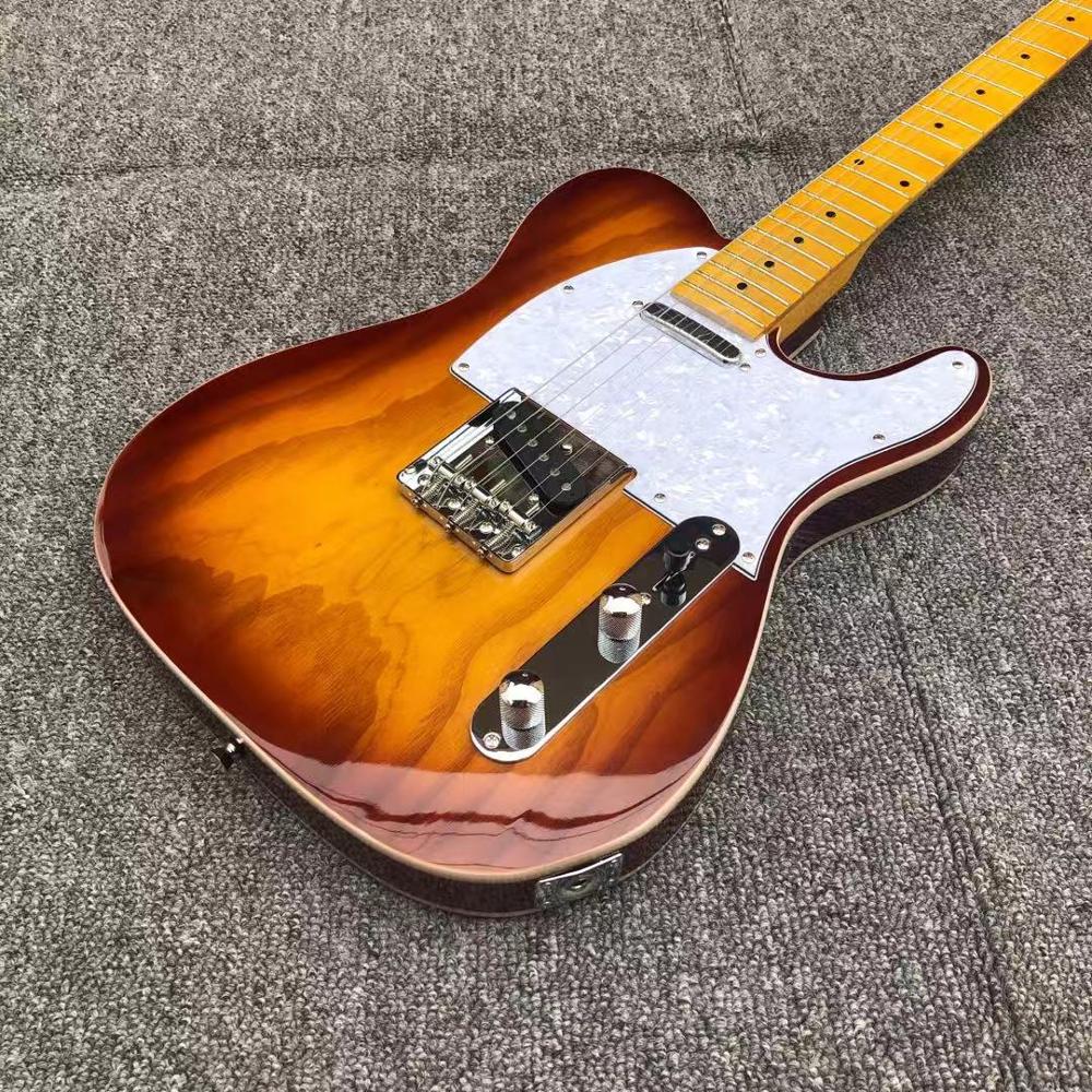 Telecaster Style Swamp Ash Sunburst Electric Guitar