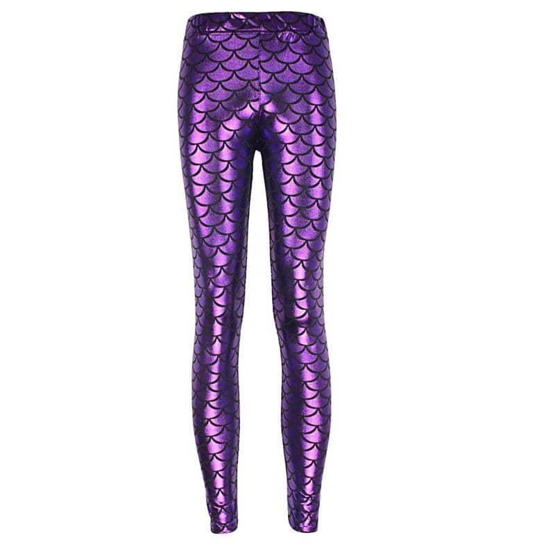 Deep Purple Mermaid Women's Leggings - FitKing