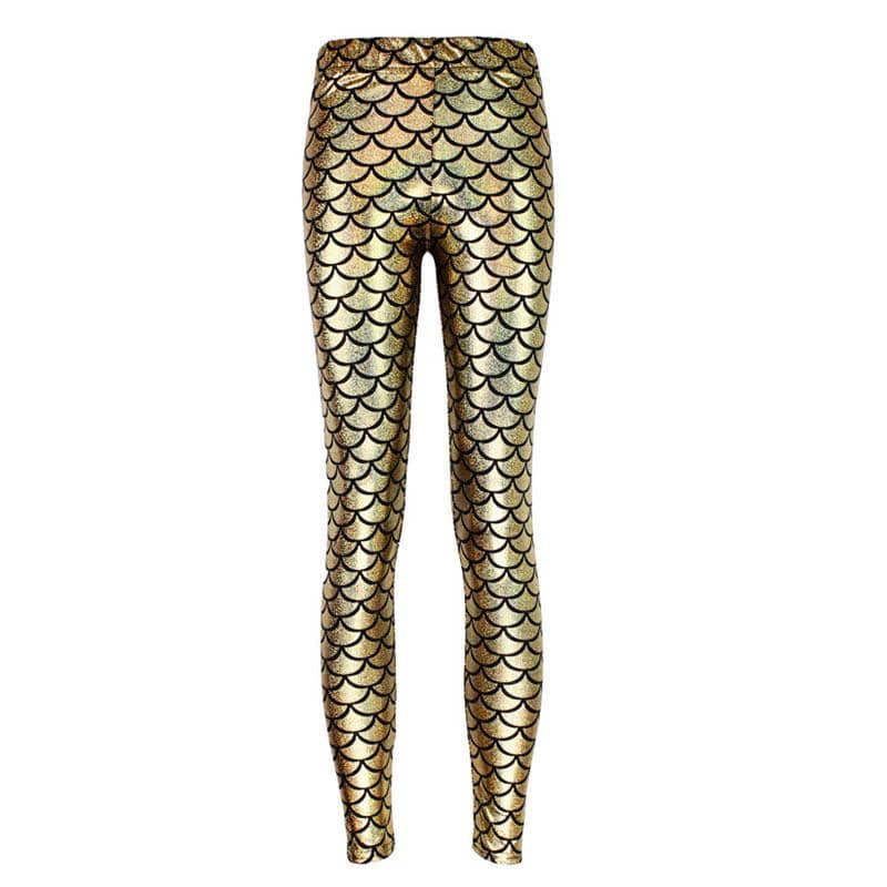 Golden Mermaid Women's Leggings - FitKing