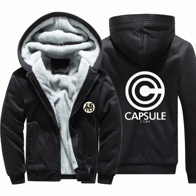 Dragon Warrior Capsule Corp Thick Winter Jacket