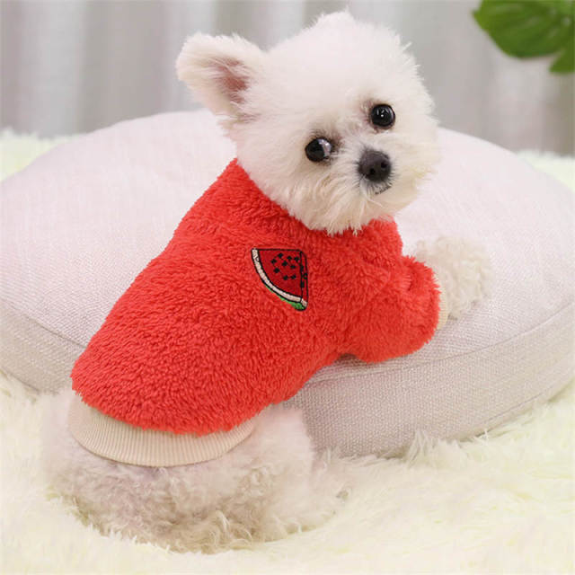 Dog Winter Fleece Sweater - Plush Sleeveless Vest Jackets For Small Dogs