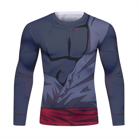 Dragon Z Black Battle Damaged Long Sleeve Elite Rashguard