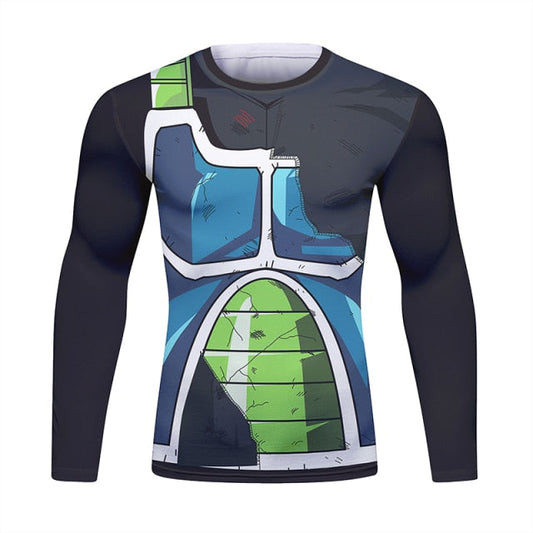 Dragon Z Onyx Warrior Battle Damaged Long Sleeve Elite Rashguard