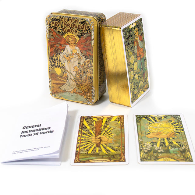 The Sasuraibito Tarot 78 Card Deck and 63-page guidebook Original Divination Gilt Edge with Box