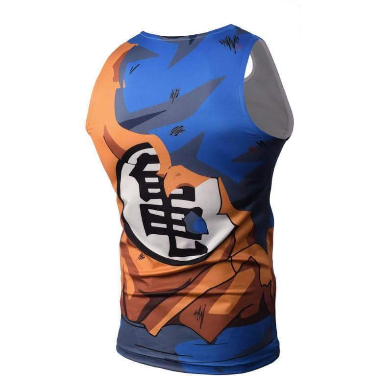 Dragon Orange Torn Workout Tank - FitKing