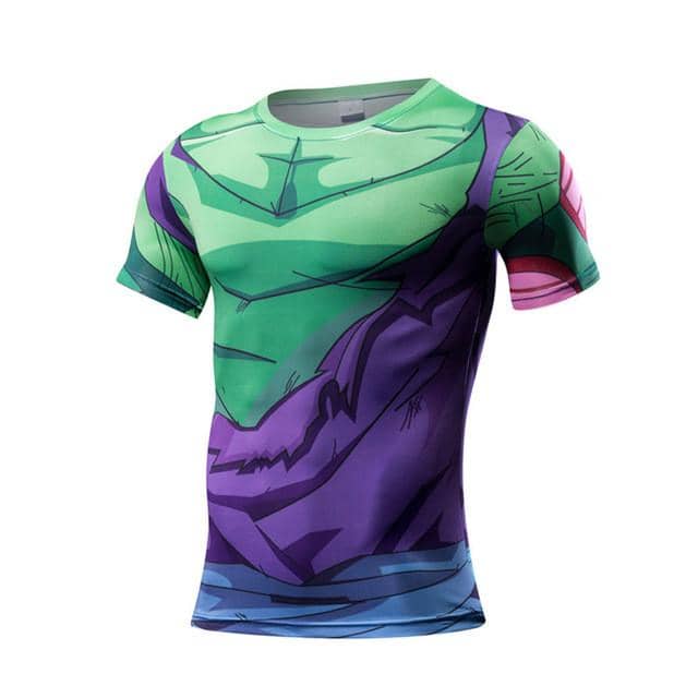 Dragon Torn Purple Green Short Sleeve Shirt - FitKing