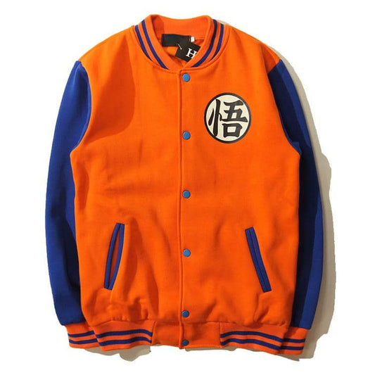 Dragon Orange Baseball Jacket Version 2 - FitKing