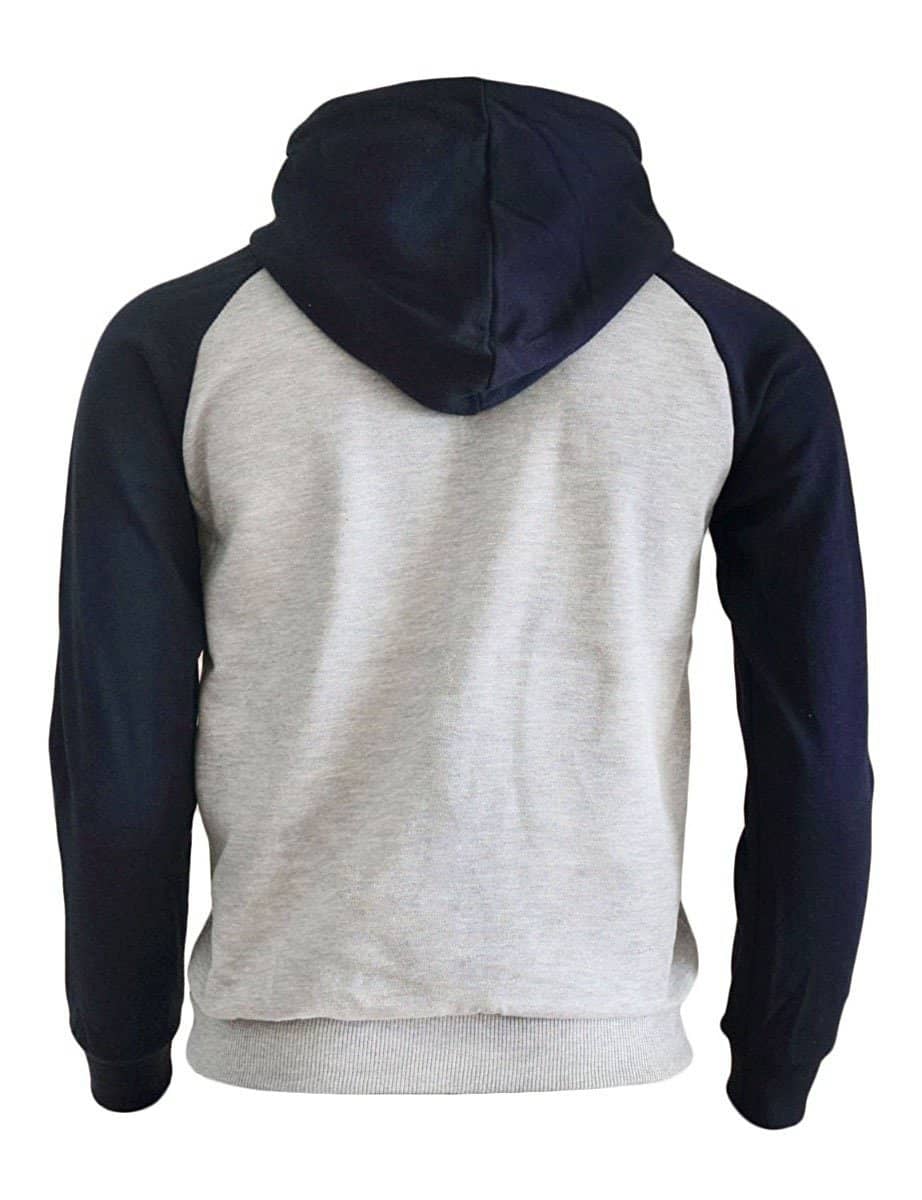 Capsule Saiyan Hoodie Grey and Dark Blue - FitKing