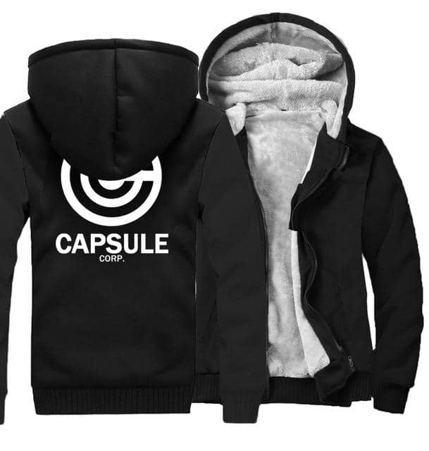 Dragon Thick Winter Capsule Hoodie Black - FitKing