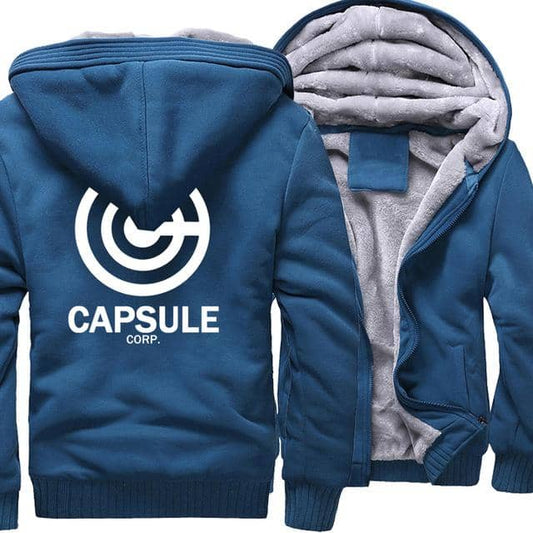 Dragon Thick Winter Capsule Hoodie Blue - FitKing
