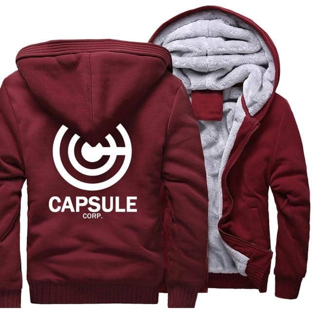 Dragon Thick Winter Capsule Hoodie Wine Red - FitKing