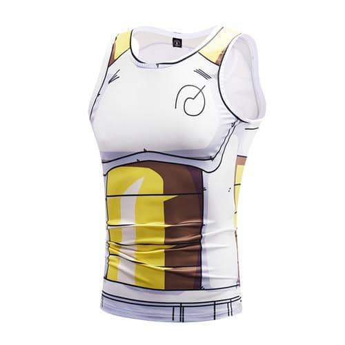 Dragon White Yellow Workout Tank - FitKing