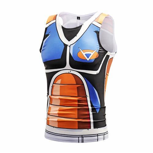 Dragon Workout Tank Orange Blue Armor - FitKing