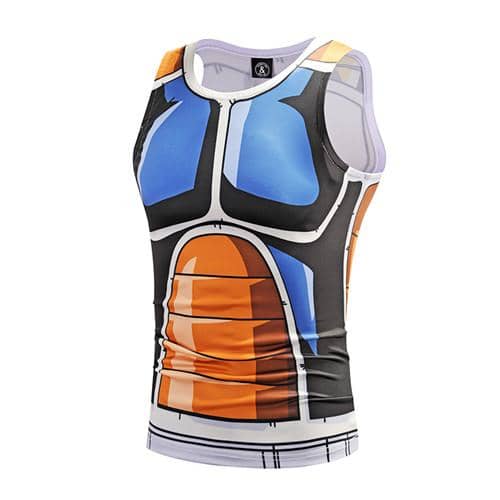 Dragon Workout Tank Blue and Orange Armor - FitKing