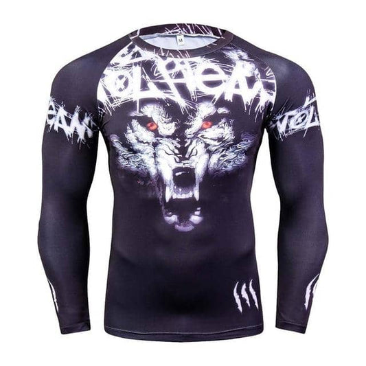 Wolf Cooldry Compression Long Sleeve Shirt - FitKing