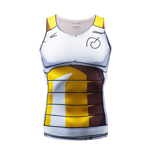 Dragon White Yellow Workout Tank