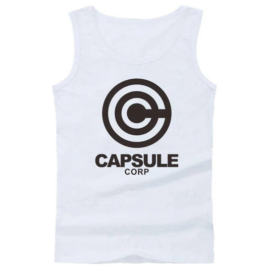 Dragon Capsule Workout Tanks White - Superhero Gym Gear