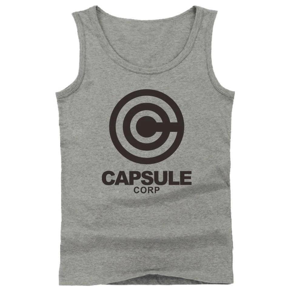 Dragon Capsule Workout Tanks Gray - Superhero Gym Gear