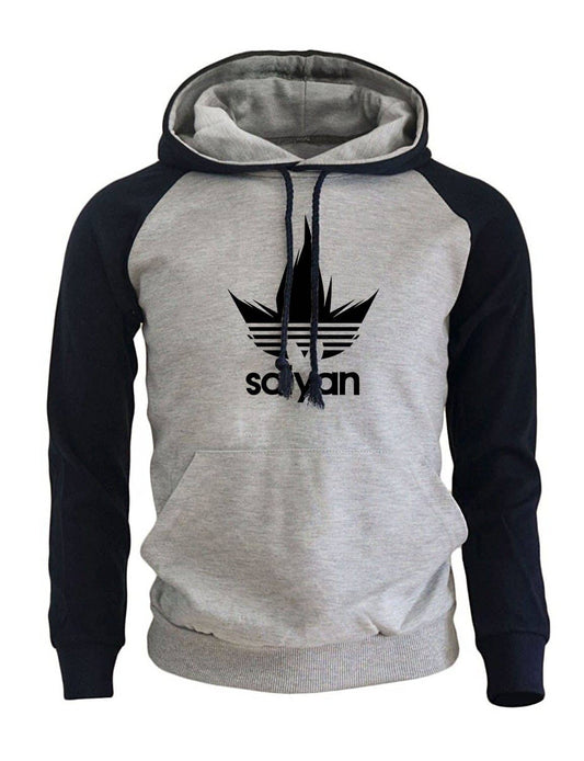 Dragon Saiyan Hoodie Collection Dark Blue and Gray - FitKing