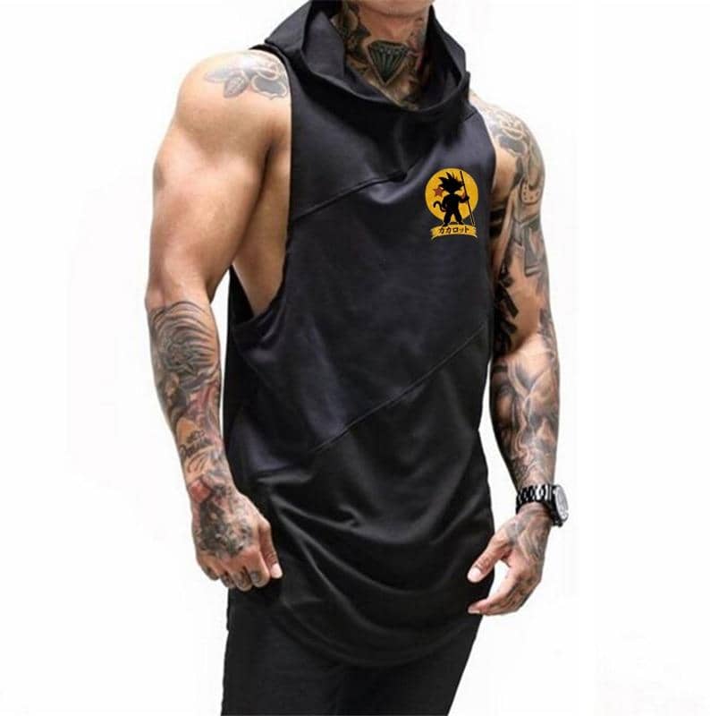 Dragon Warrior Hooded Tank Black - FitKing