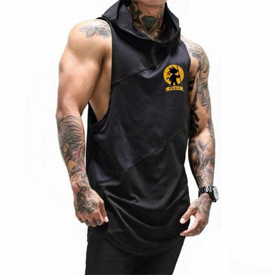 Dragon Warrior Hooded Tank Black - FitKing