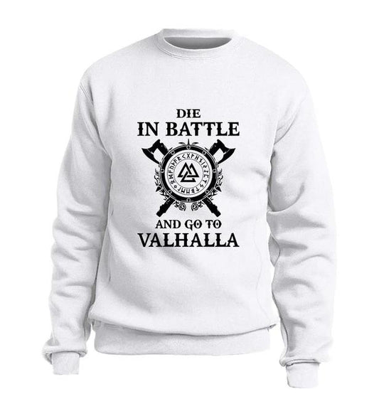 Odin Vikings Sweatshirt - Die In Battle And Go To Valhalla Multiple Colors - Superhero Gym Gear