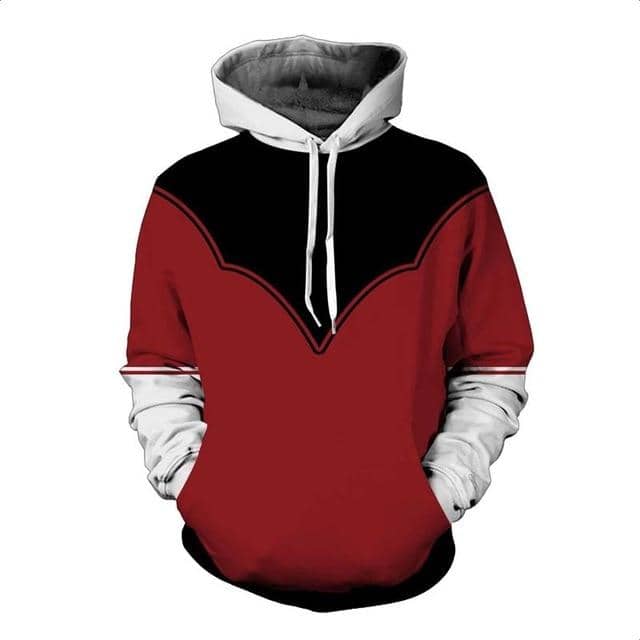 Dragon Red Black Pullover Hoodie - FitKing