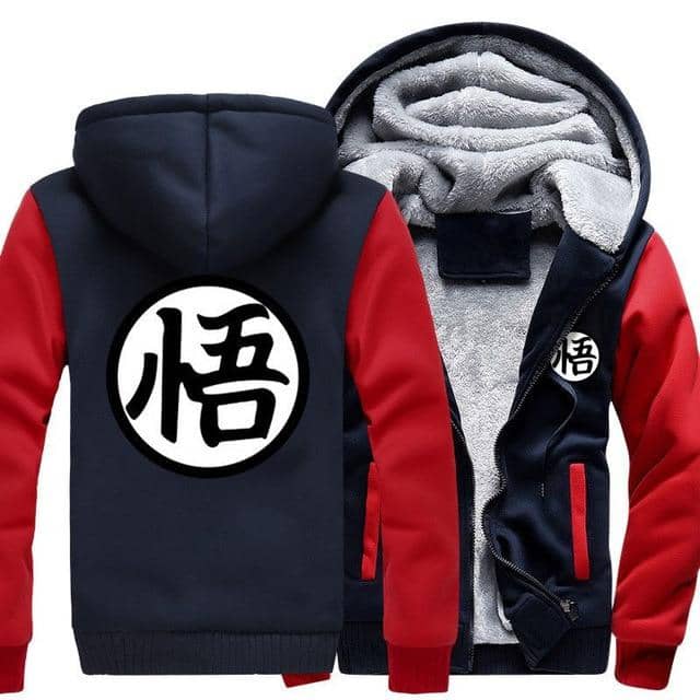 Dragon Warrior Thick Winter Hoodie Red - FitKing