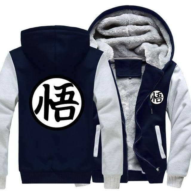 Dragon Warrior Thick Winter Hoodie Light Gray - FitKing