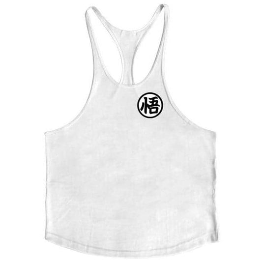 Dragon Simple Workout Tank White - Superhero Gym Gear