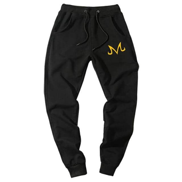 Majin Demon Joggers Black Yellow - Superhero Gym Gear