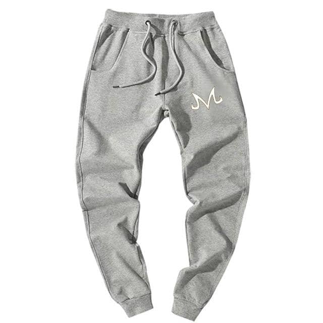 Majin Demon Joggers Gray White - Superhero Gym Gear