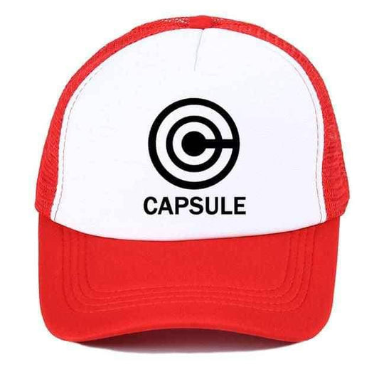 Dragon Capsule Trucker's Baseball Hat Cap Red - Superhero Gym Gear